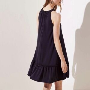 💜 LOFT Ruffle Hem Halter Dress